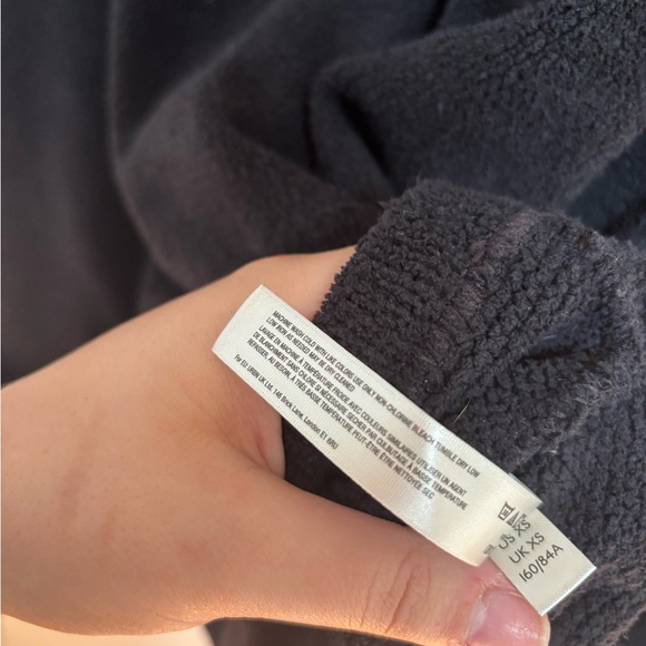 Free People Oversized Black Cowl Neck Sweater w pockets - Picture 4 of 6